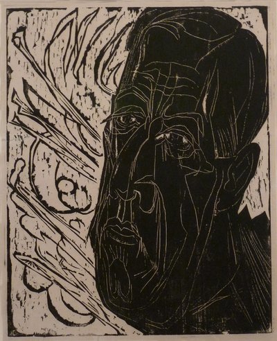 Kopf des Kranken von Ernst Ludwig Kirchner